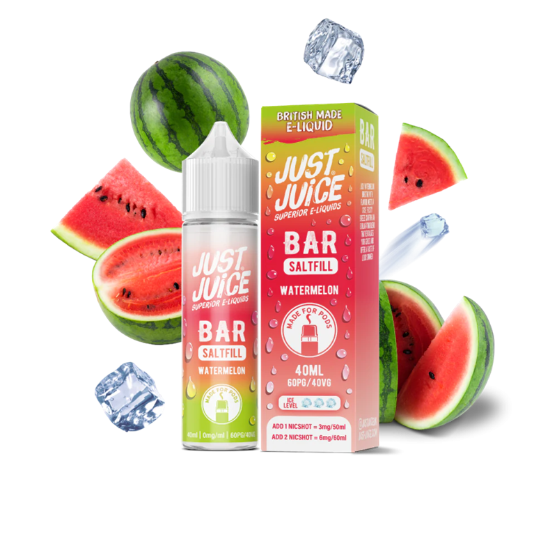 Just Juice Bar 40ml Saltfill - Watermelon