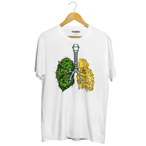 Flower/Dab Lung T-shirt White