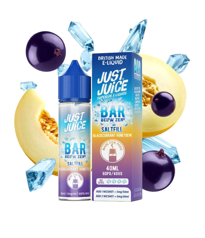 Just Juice Below Zero 40ml Saltfill - Blackcurrant Honeydew